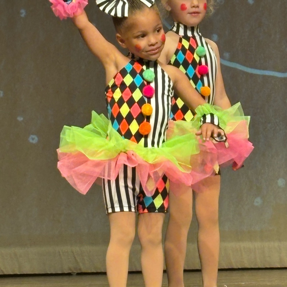 Girls' Rainbow Tulle Skirt, Party Style, Colorful Mesh Dance Tutu With Satin Bow